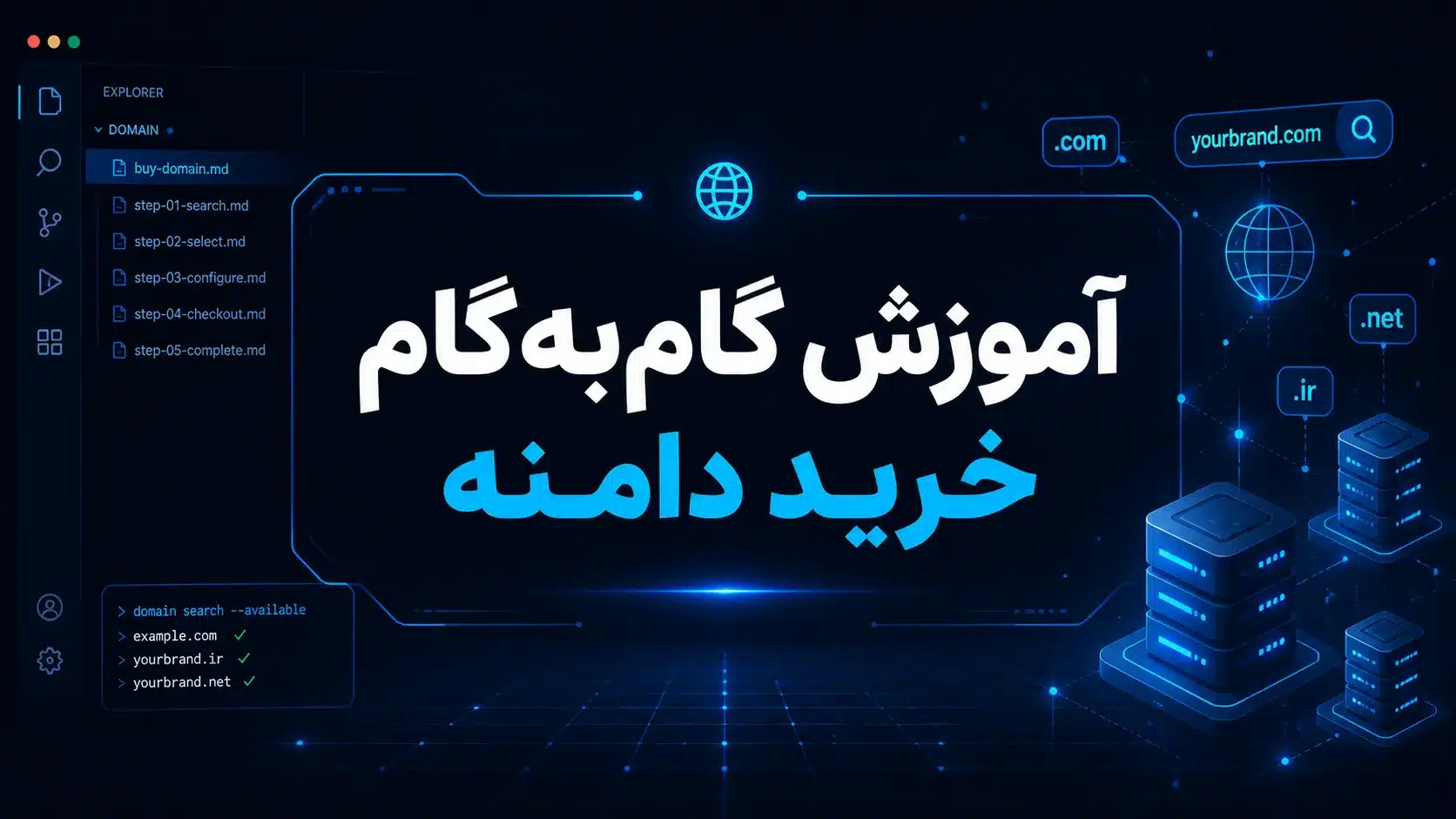 آموزش خرید دامنه دات کام و .ir